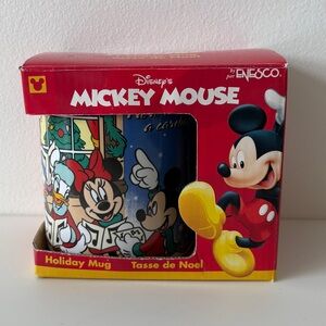 Vintage Disney Mickey Mouse Holiday Mug